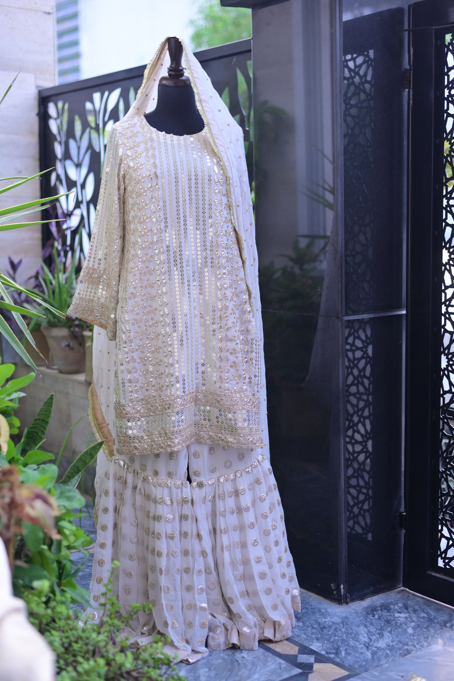 3 PIECE STITCHED GARARA SUIT