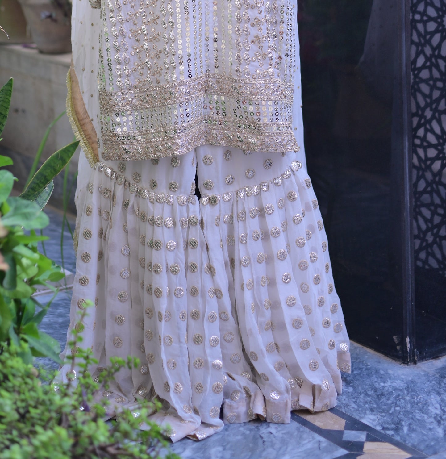 3 PIECE STITCHED GARARA SUIT
