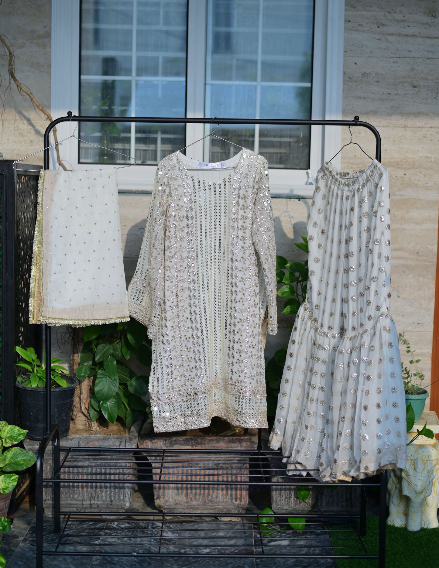 3 PIECE STITCHED GARARA SUIT