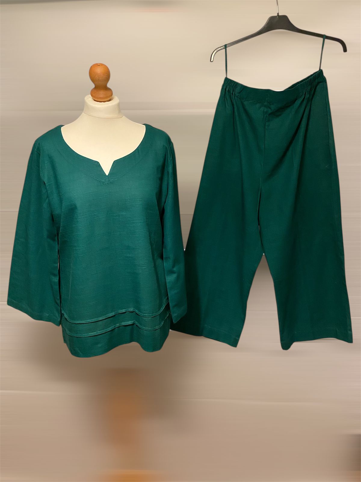 2 PC SOLID COLOUR CO-ORD SET