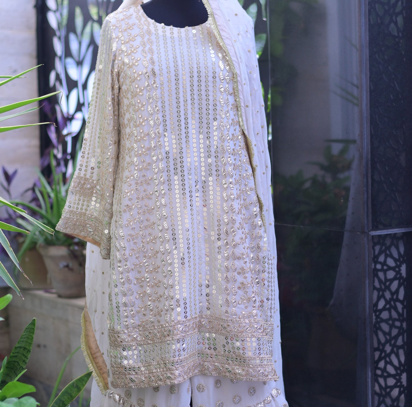 3 PIECE STITCHED GARARA SUIT